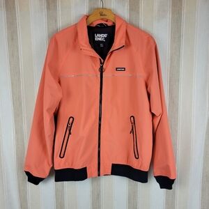 Lands' End Classic Squall Jacket‎ Peach Pastel Orange Size Large Tall